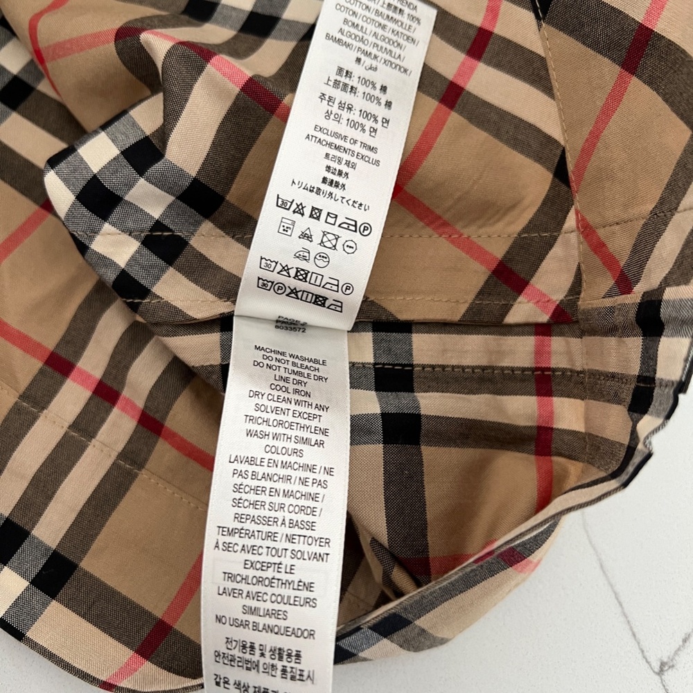 BURBERRY Nova Check Short Sleeve Midi Dress Everyday Sundress Party - Picture 8 of 10